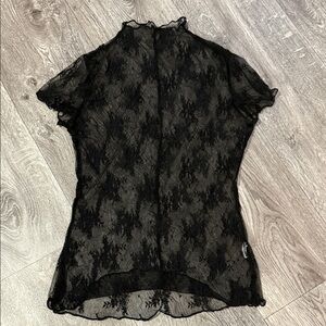Elegant Black Lace Top